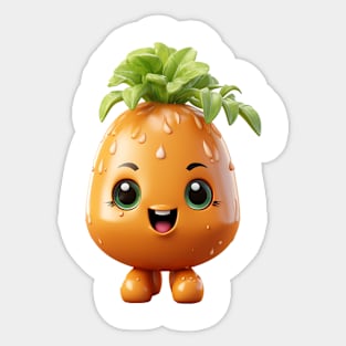 Cute kawaii carrot Sticker